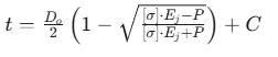 厚壁管公式(D?/t < 6) 厚壁管公式(D?/t < 6)